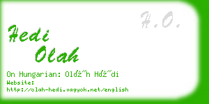 hedi olah business card